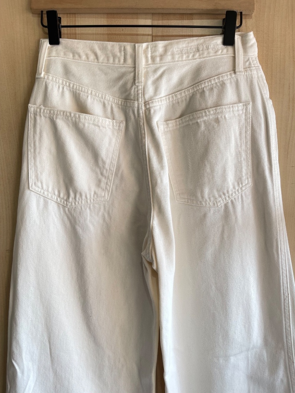 Favorite Daughter The Marsha Gardenia  White Wide-Leg Jeans - Picture 3 of 14